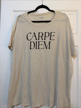 torrid Beige 'CARPE DIEM' Graphic Tee